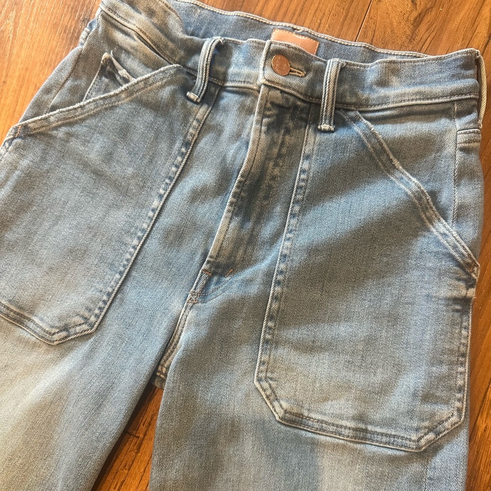 Mother denim The Patch Rambler Roller Ankle size 27